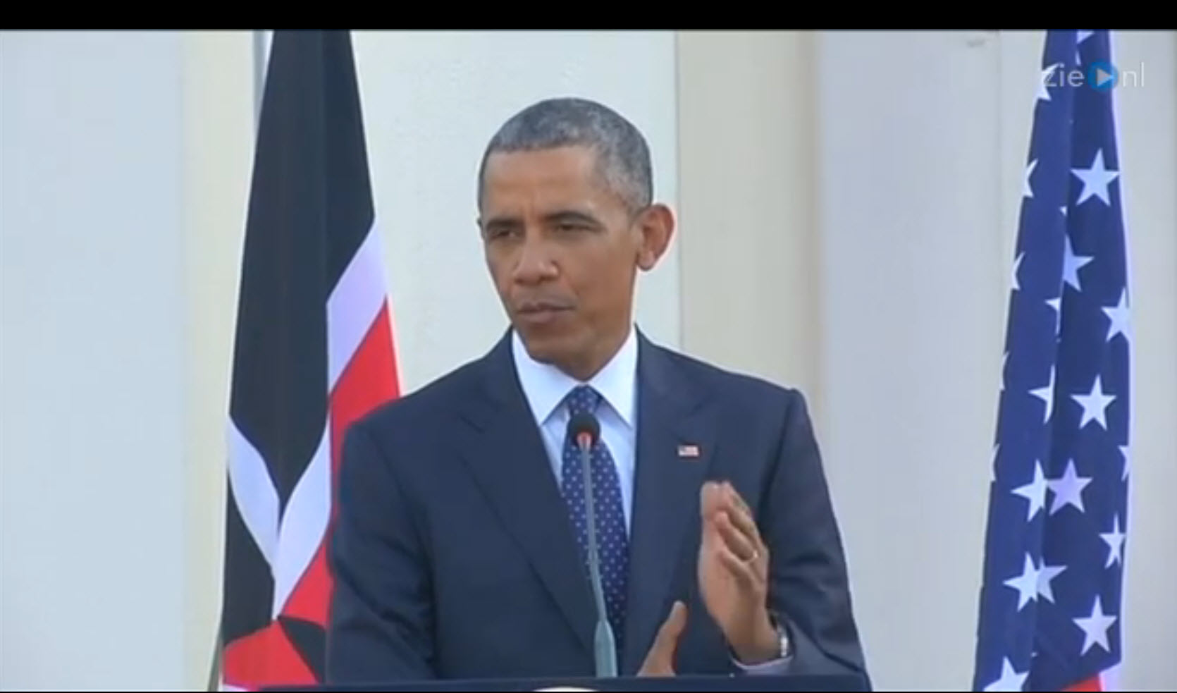 Obama pleit in Kenia, geboorteland van zijn vader, voor homorechten.