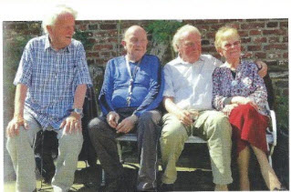 Vlnr. Gerard, Jaap, Everhard en Mieke Spelberg, 2012.